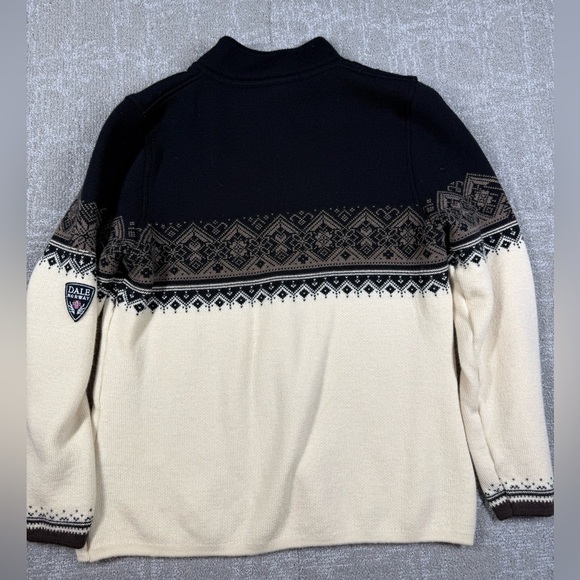 Dale Of Norway Maritza Mernio Wool Women’s Zip Down Sweater Size Large - Picture 7 of 7